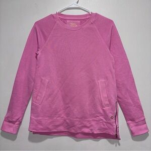 Lilly Pulitzer LUXLETIC Beach Comber Pullover Pink Coral Sands Womens Size XS